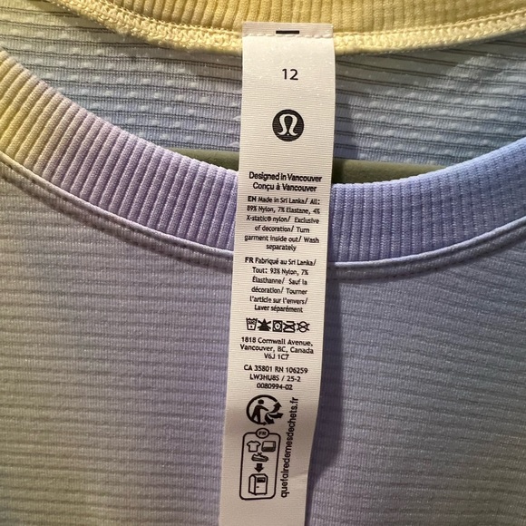 Lululemon NWT Swiftly Tech Short Sleeve 2.0 Wash Size 12 - Picture 2 of 5